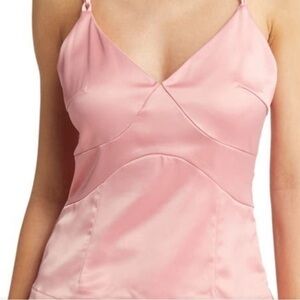 Amy Lynn Pink Satin Camisole  Large New with tags